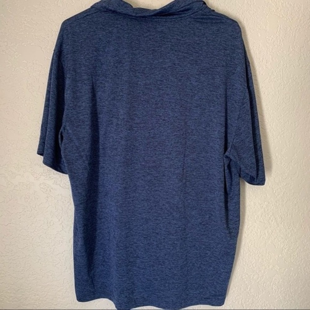 Grand Slam Polo Mens XL Blue‎ Performance Space Dye Short Sleeve Golf Shirt - Picture 9 of 10